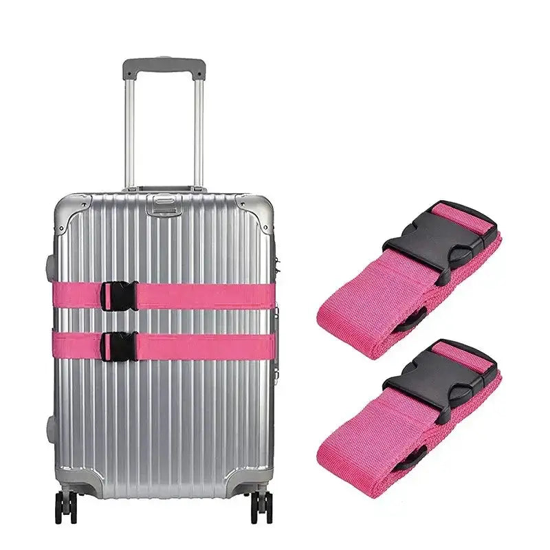 Adjustable Luggage Straps (Pack of 2, with 7 colours available) by Habicare