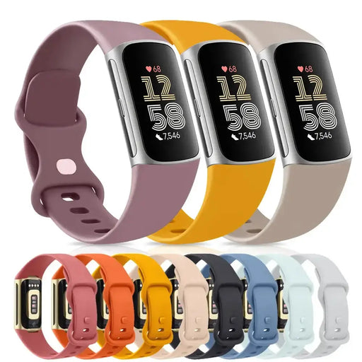 Adjustable Strap for the Fitbit Charge 5/6 (2 sizes & 19 colours available) by Habicare