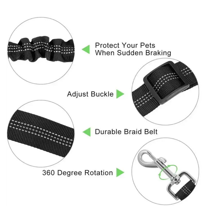 Adjustable Vehicle Harness for Dogs (available in different colors) by Habicare