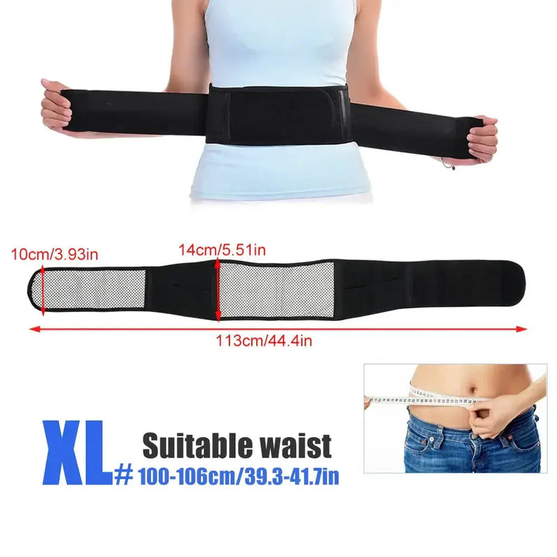 Adjustable Heated Waist Belt Brace (different sizes available) by Habicare