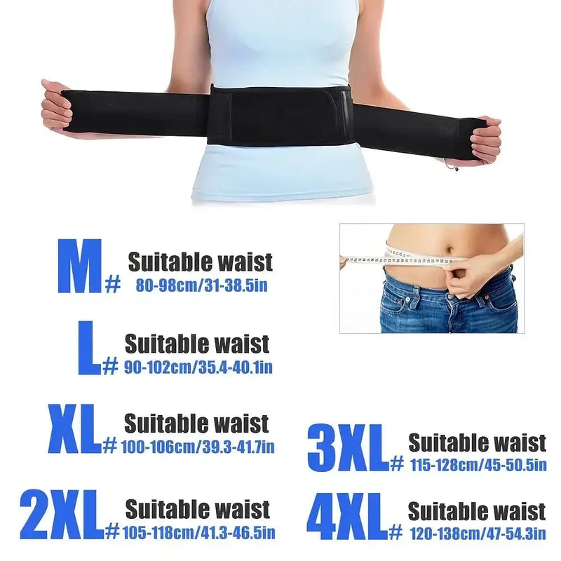 Adjustable Heated Waist Belt Brace (different sizes available) by Habicare