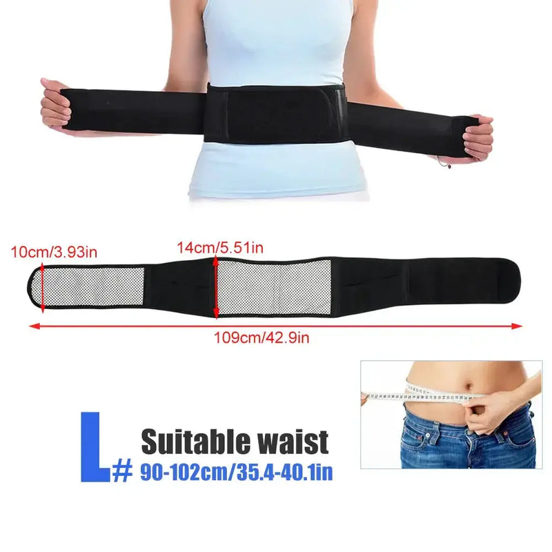Adjustable Heated Waist Belt Brace (different sizes available) by Habicare