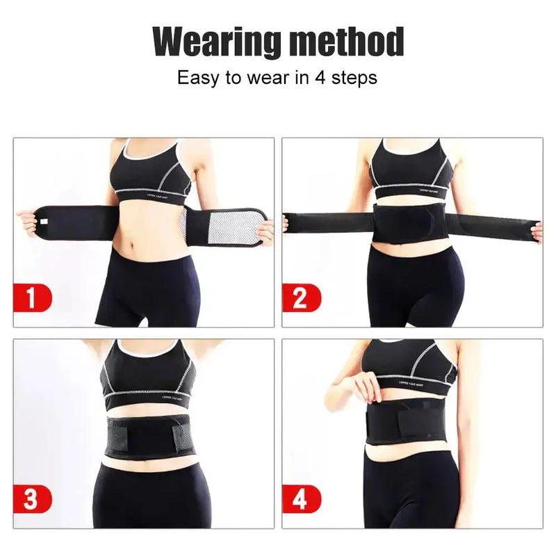 Adjustable Heated Waist Belt Brace (different sizes available) by Habicare