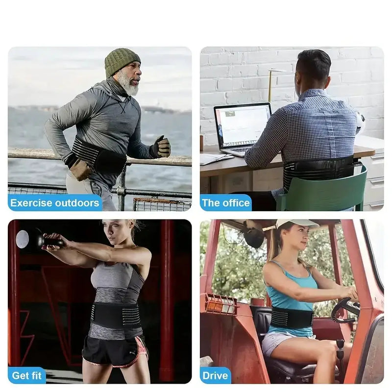 Adjustable Heated Waist Belt Brace (different sizes available) by Habicare