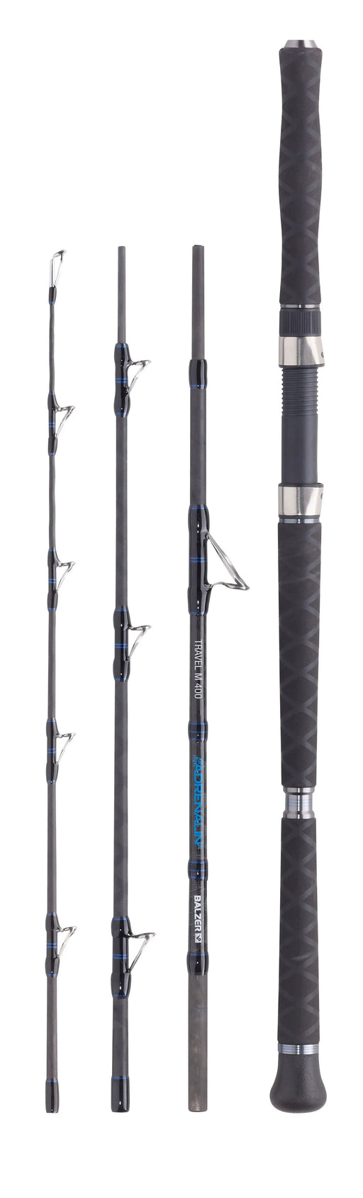 Balzer Fishing Rods Adrenalin Travel Medium 400 | Strayline 25lbs Boat Rod | 2.15m (7.05ft) | 4 Piece Adrenalin Travel Medium 400 | Strayline 25lbs Boat Rod | 2.15m (7.05ft) | 4 Piece