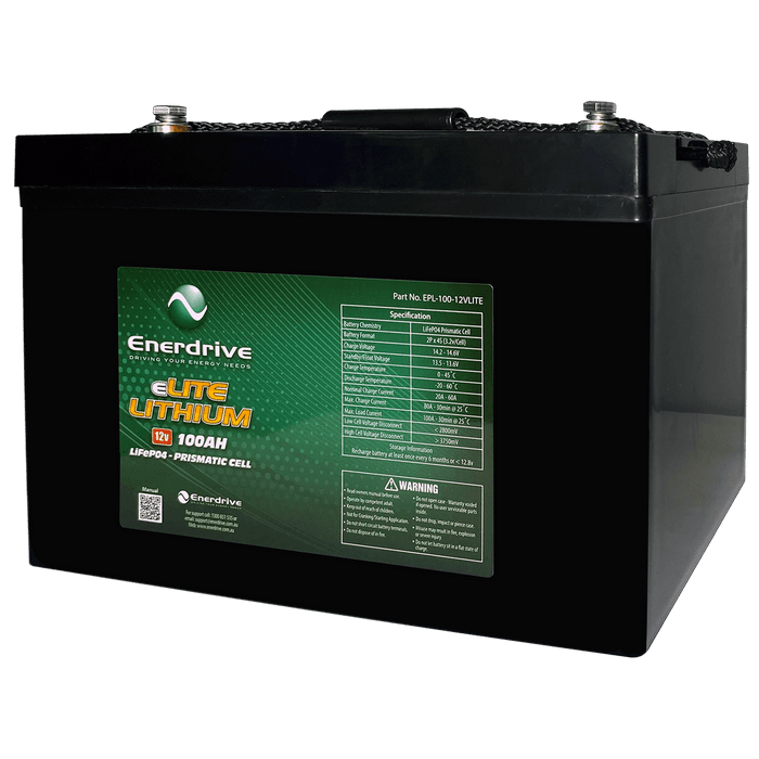 Enerdrive 12V 100A Elite Lithium Battery - Action Outdoors Kiwi