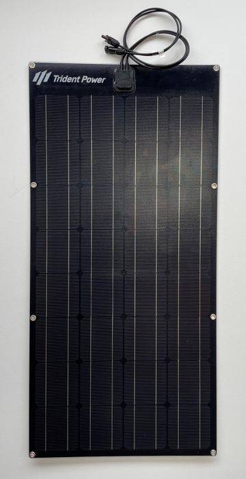 Flexi Solar Panel 100W - Trident Power flexible solar panel featuring plug-and-play MC4 connectors.