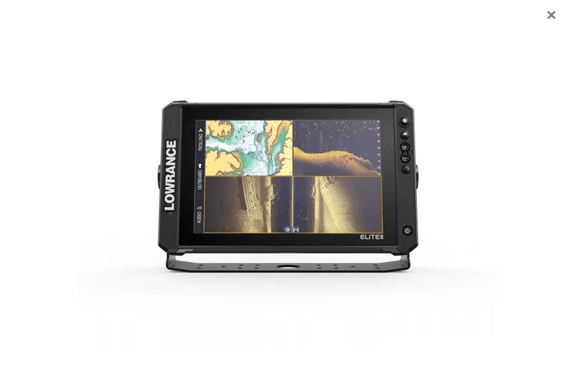 ELITE FS 12 W/ active imaging 3-in-1 transducer (aus/nz) fishfinder display with sonar and mapping features.