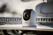 Sionyx Nightwave Camera mounted on a boat, showcasing its low-light navigation capabilities.
