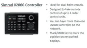 Simrad 02000 Controller remote control for radar units, ideal for dual-helm vessels.