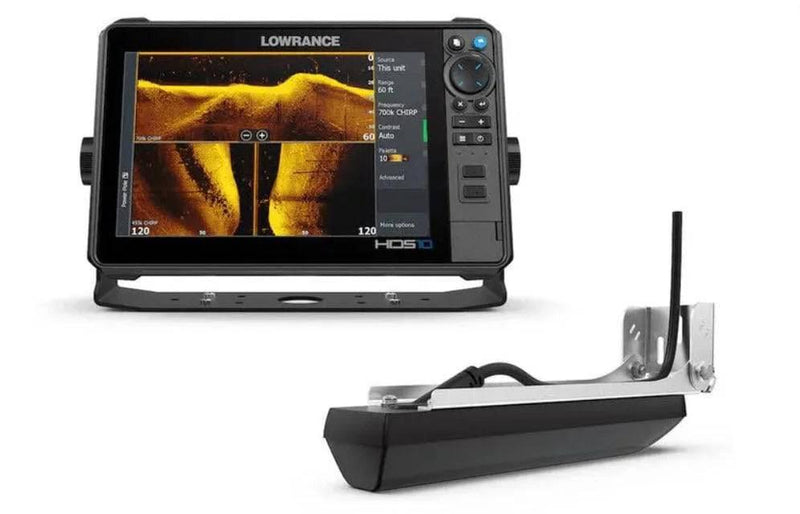 Lowrance HDS12 Pro Active Imaging - Transducer with 12" display and sonar transducer.