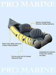 SportZone.co.nz Outdoor Recreation > Boating > Canoes & Kayaks Advanced Elements Inflatable Kayak 2 Person Convertible Yellow Advanced Elements Inflatable Kayak 2 Person Convertible Yellow