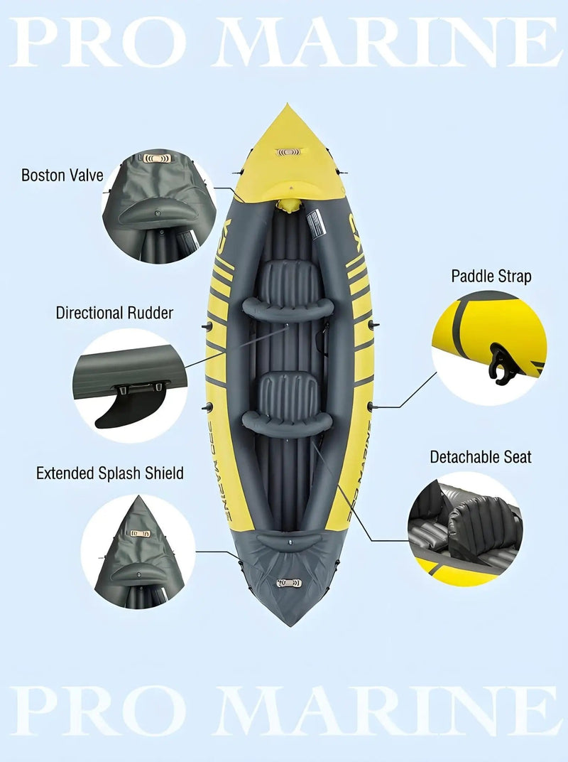 SportZone.co.nz Outdoor Recreation > Boating > Canoes & Kayaks Advanced Elements Inflatable Kayak 2 Person Convertible Yellow Advanced Elements Inflatable Kayak 2 Person Convertible Yellow