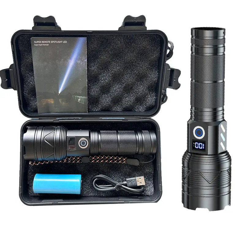 LED Torch Flashlight Light Rechargeable Camping Outdoor by salelink.co.nz