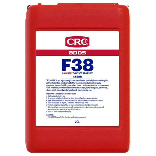 CRC ADOS F38 High Heat Contact Adhesive Clear 20L