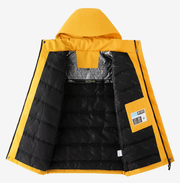 Thickened Lined Heated Jacket Waterproof Yellow by dealonline.co.nz