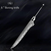 Damascus Knife Embryo High Hardness Kitchen Knives 6DPDMCR7 202mm by China Dropship