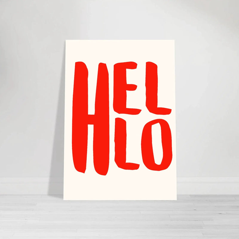 Hello by Blank Wall Print Shop