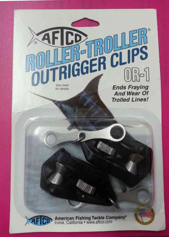 AFTCO General One Pair Aftco Roller Troller Outrigger Clip