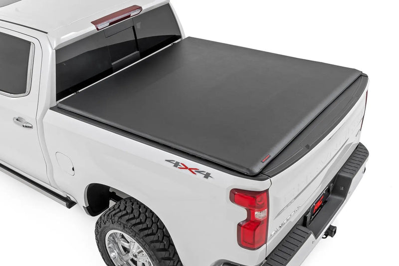 Soft Roll Up Bed Cover Chevy/GMC Sierra 1500 (19-26)/Silverado 1500 (19-26) by Magwarehouse.com