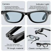 AI Smart Glasses – 4K Camera, Translation, Music & Calls (4 models available) by Habicare