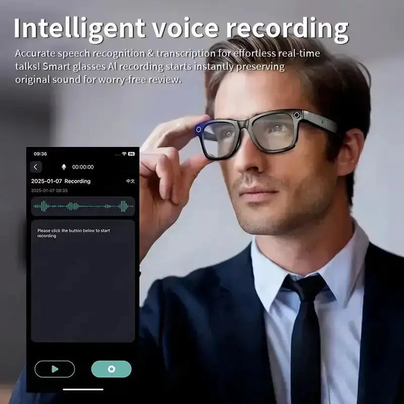AI Smart Glasses – 4K Camera, Translation, Music & Calls (4 models available) by Habicare