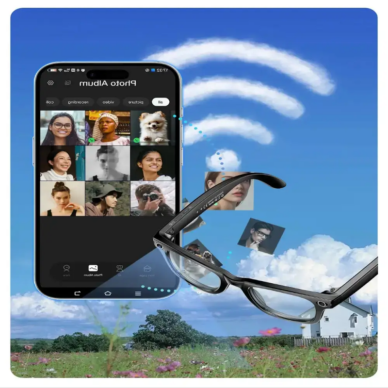AI Smart Glasses – 4K Camera, Translation, Music & Calls (4 models available) by Habicare