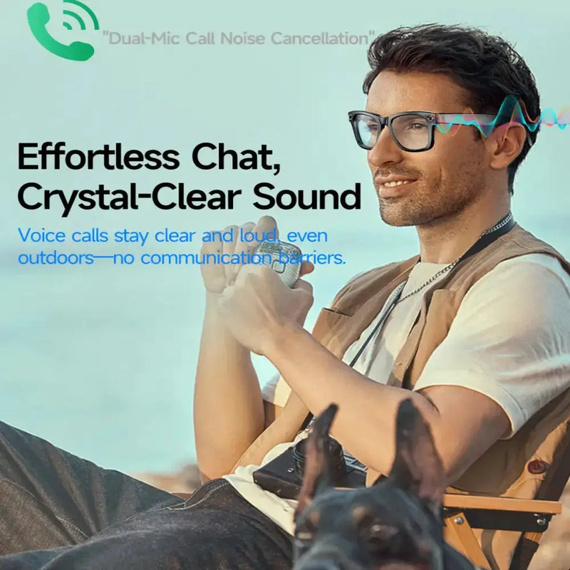 AI Smart Glasses – 4K Camera, Translation, Music & Calls (4 models available) by Habicare
