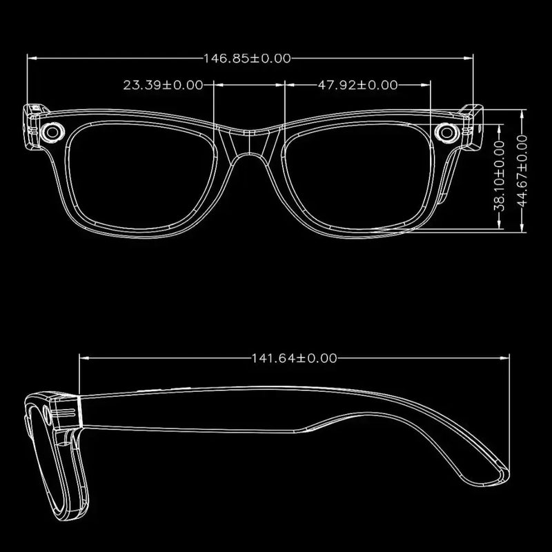 AI Smart Glasses 800W Camera – Photo/Video & Calls (different models available) by Habicare