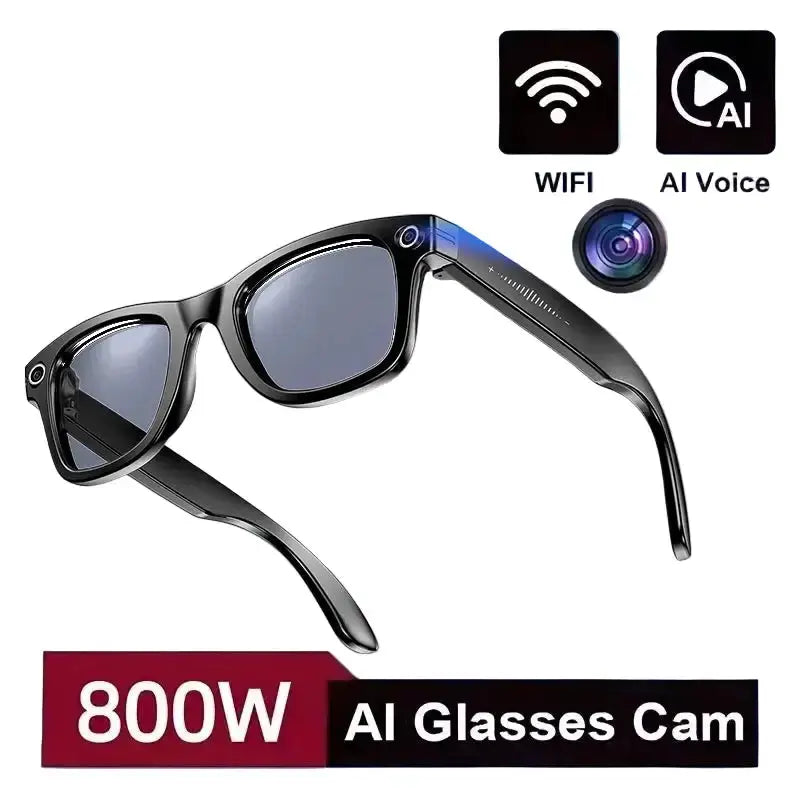 AI Smart Glasses 800W Camera – Photo/Video & Calls (different models available) by Habicare