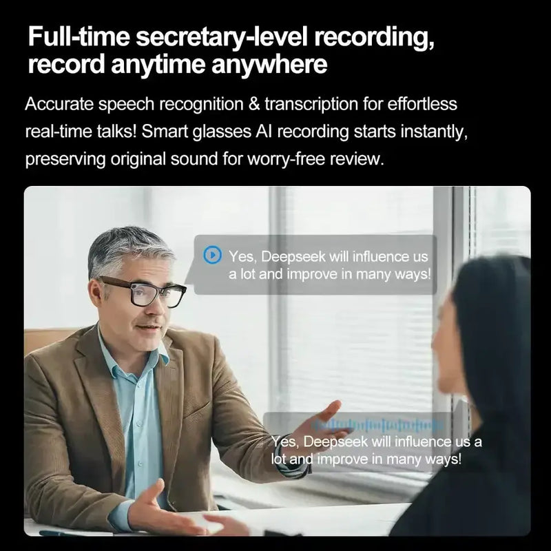 AI Smart Glasses 800W Camera – Photo/Video & Calls (different models available) by Habicare