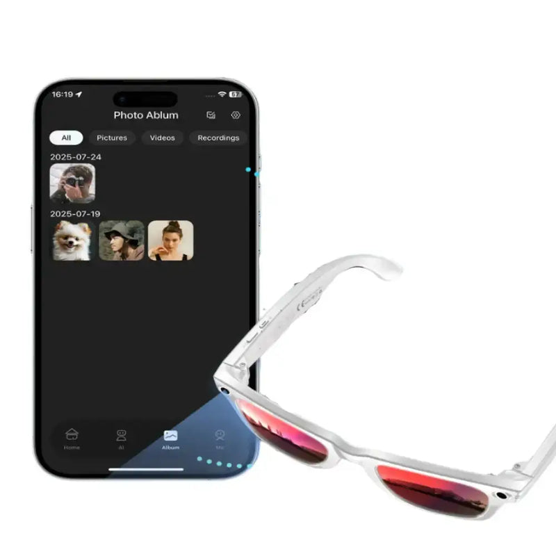 AI Smart Glasses 800W Camera – Photo/Video & Calls (different models available) by Habicare