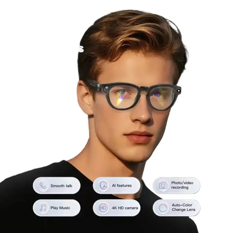 AI Smart Glasses with 4K Camera & Wi-Fi Transmission (different colours available) by Habicare