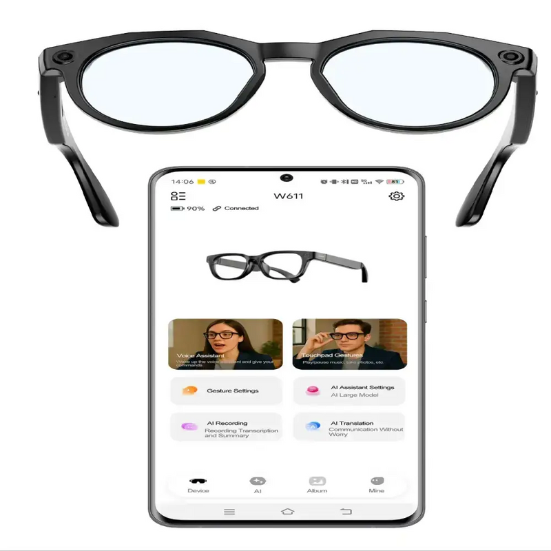 AI Smart Glasses with 4K Camera & Wi-Fi Transmission (different colours available) by Habicare