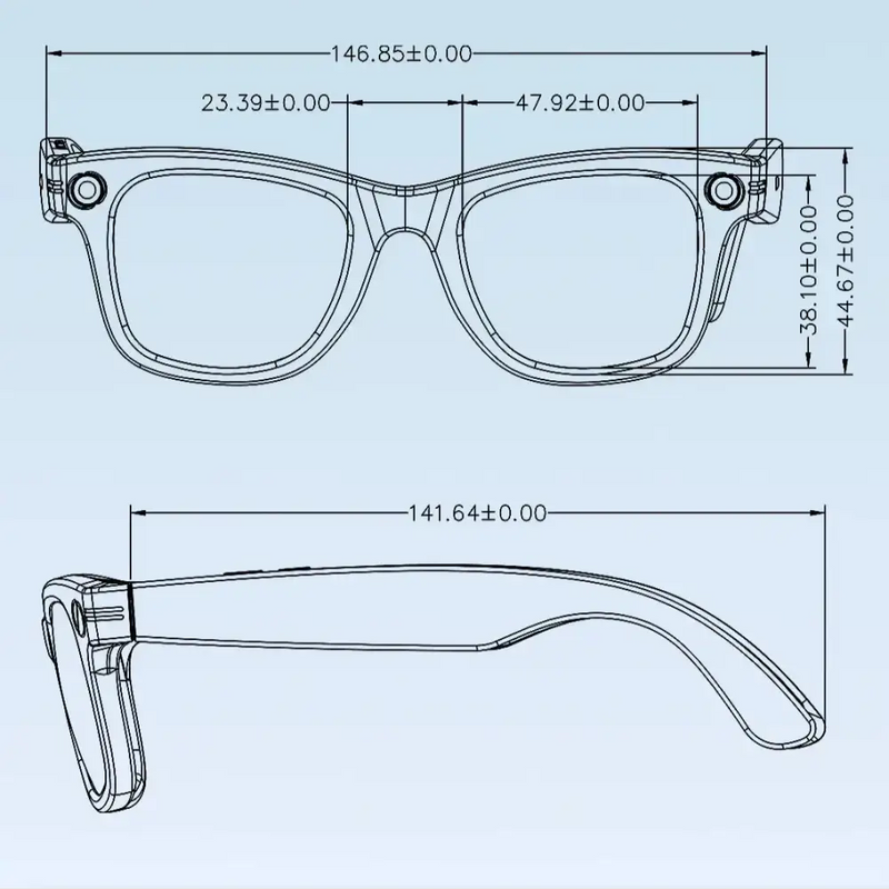 AI Smart Glasses with 5MP Camera & Bluetooth by Habicare