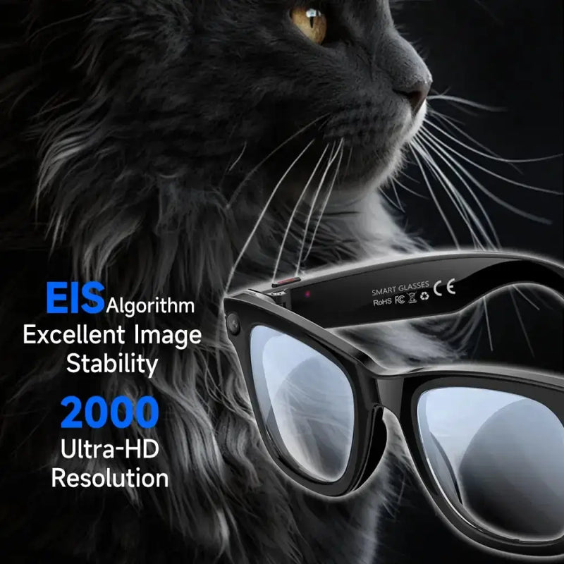 AI Smart Glasses with 5MP Camera & Bluetooth by Habicare
