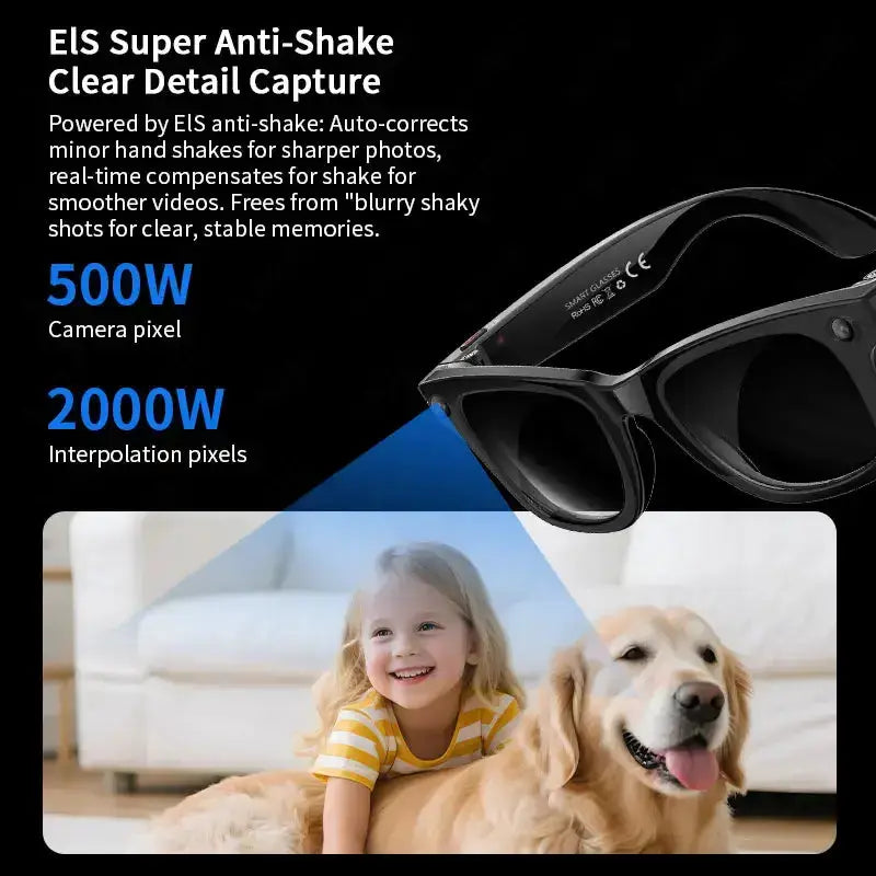 AI Smart Glasses with 5MP Camera & Bluetooth by Habicare