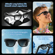 AI Smart Glasses with 5MP Camera & Bluetooth by Habicare