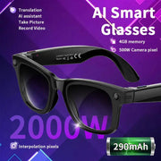 AI Smart Glasses with 5MP Camera & Bluetooth by Habicare