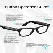 AI Smart Glasses with 5MP Camera & Bluetooth by Habicare