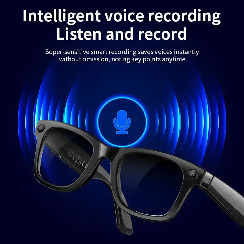 AI Smart Glasses with 5MP Camera & Bluetooth by Habicare