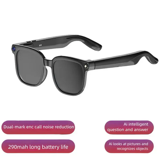 AI Smart Glasses with 8MP Camera & Bluetooth Audio by Habicare