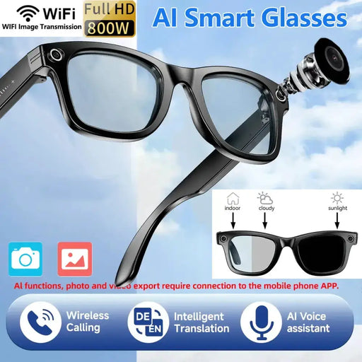 AI Smart Glasses with Camera & Bluetooth Call (different models available) by Habicare