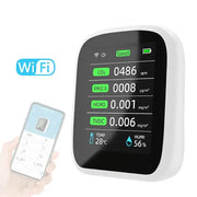 Air Quality Monitor – CO2, HCHO, TVOC (8-in-1) by Habicare