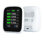 Air Quality Monitor – CO2, HCHO, TVOC (8-in-1) by Habicare