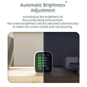 Air Quality Monitor – CO2, HCHO, TVOC (8-in-1) by Habicare