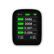 Air Quality Monitor – CO2, HCHO, TVOC (8-in-1) by Habicare