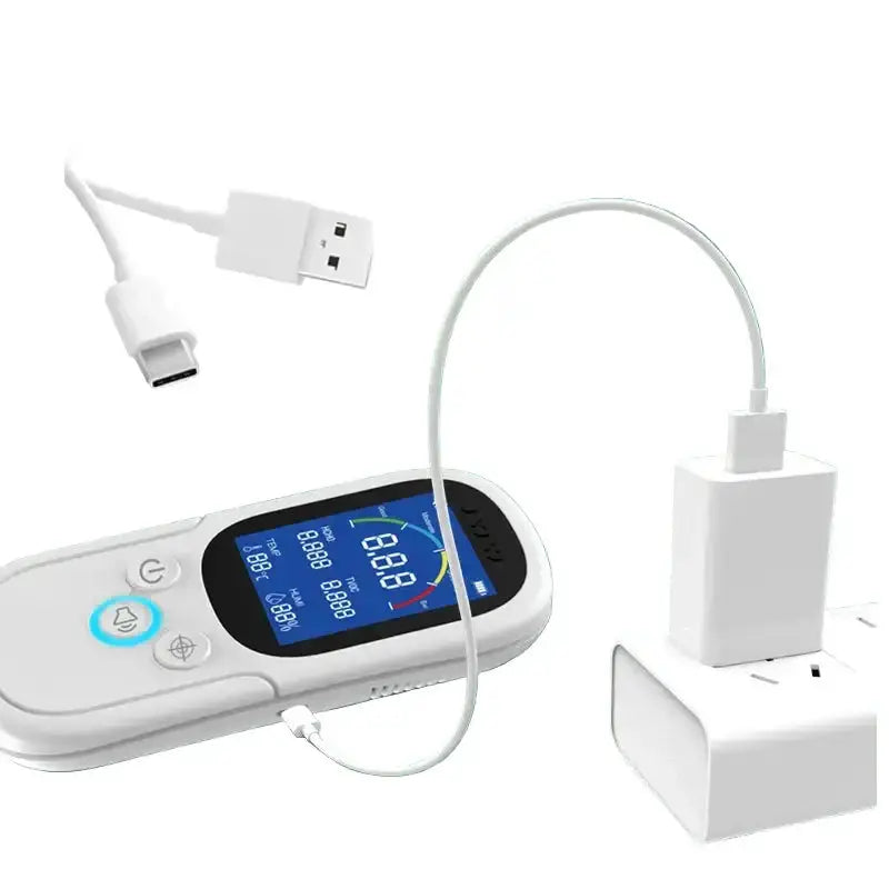 Air Quality Monitor – Formaldehyde, TVOC, CO2, Temperature & Humidity Detector by Habicare