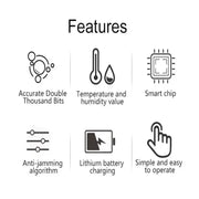 Air Quality Monitor – Formaldehyde, TVOC, CO2, Temperature & Humidity Detector by Habicare
