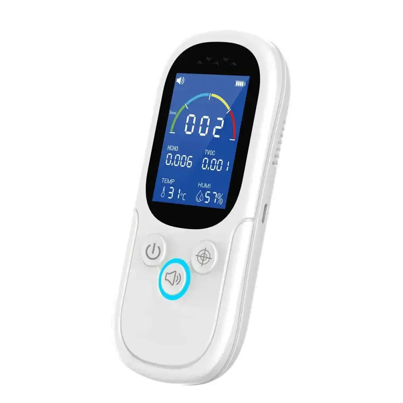 Air Quality Monitor – Formaldehyde, TVOC, CO2, Temperature & Humidity Detector by Habicare